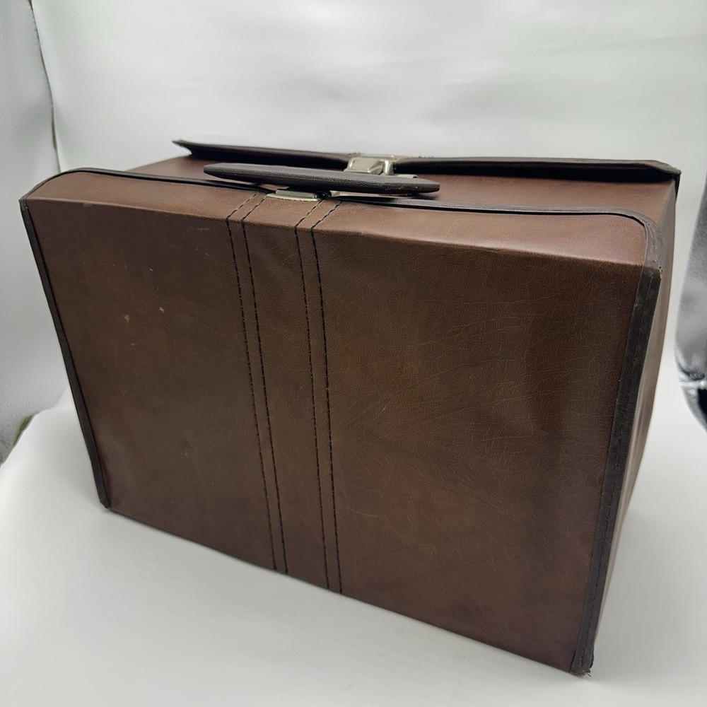 Vintage Cassette Tape Holder Storage Carrying Case 60 Slot Double‎ Sided Opening